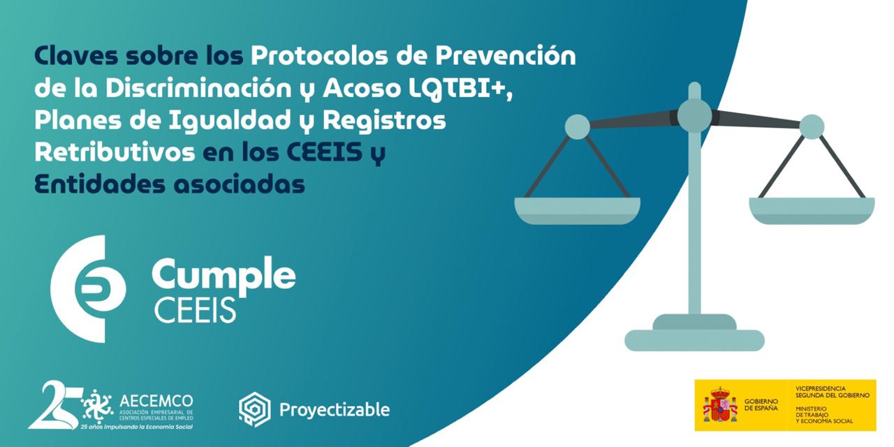 Protocolos de prevención de la discriminación y acoso LGTBI+, Planes de Igualdad y RR en los CEEIS y entidades asociadas